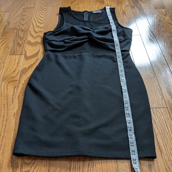 ASTR Black Mesh Panel Dress cut out bodycon size M - Picture 4 of 8